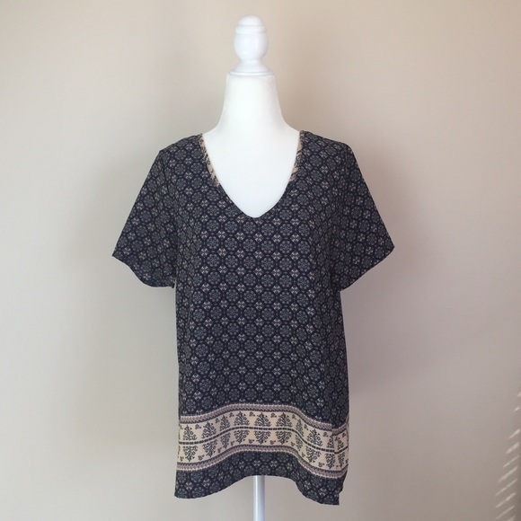 Sienna Sky Tops - Sienna Sky - Crisscross Back Blouse / Tunic